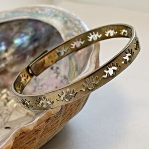 Madewell by J. Crew Bangle Bracelet Women’s Tone Gold Tracecraft Eye Cut Out